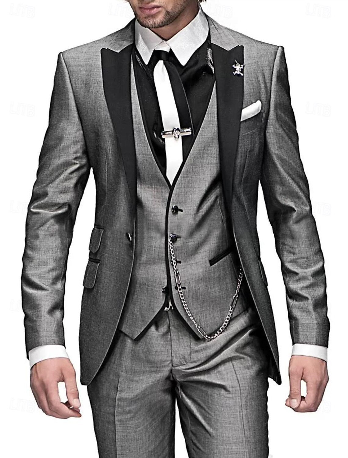 completo uomo elegante 3 pezzi
