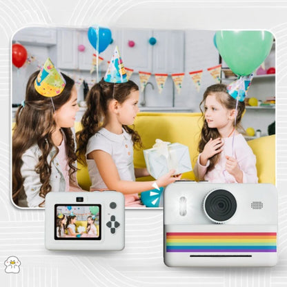 Photivie - Macchina fotografica istantanea per bambini + 3 rotoli di foto