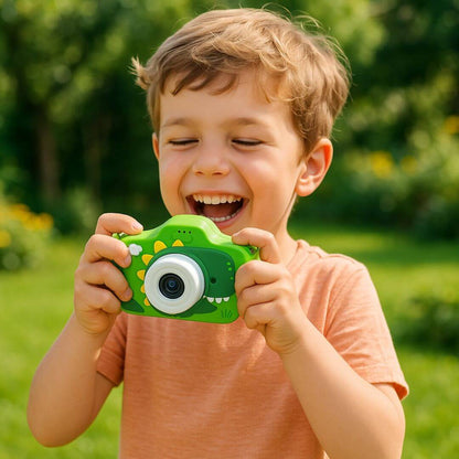 Clicivie - Macchina fotografica digitale per bambini a forma di un carino dinosauro