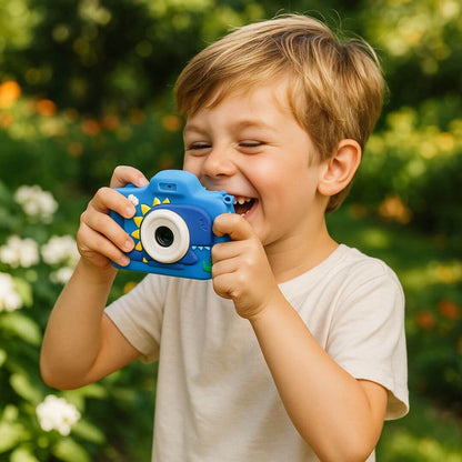 Clicivie - Macchina fotografica digitale per bambini a forma di un carino dinosauro