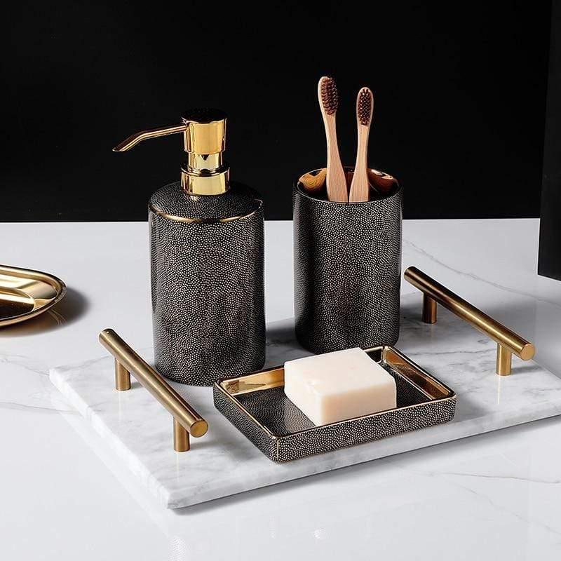 Céravie - Set da bagno in ceramica lussuoso – 4 pezzi