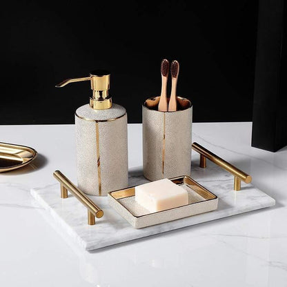 Céravie - Set da bagno in ceramica lussuoso – 4 pezzi