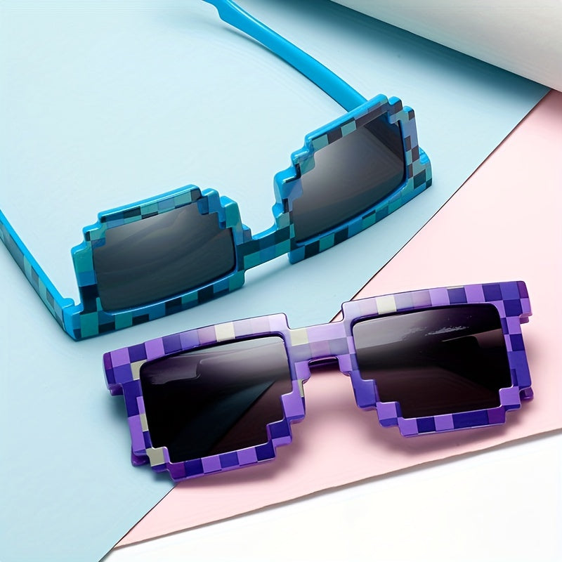 Occhiali da sole in stile Pixel Retro Gaming per donne – Occhiali dichiarativi UV400