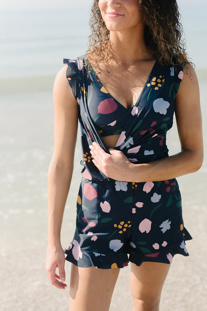 Costume intero modellante con pantaloni integrati per donne – Comodo per spiaggia e tempo libero