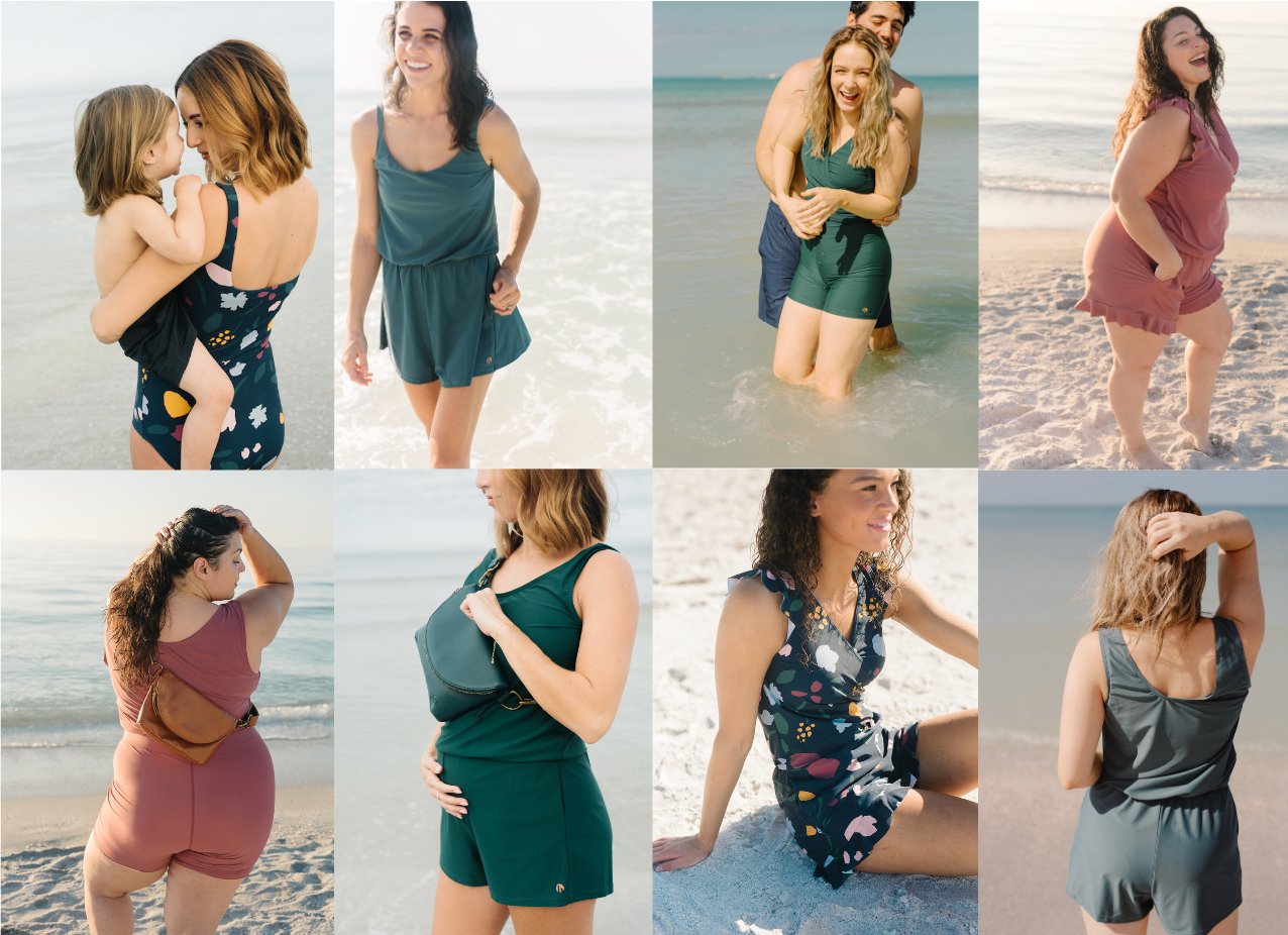 Costume intero modellante con pantaloni integrati per donne – Comodo per spiaggia e tempo libero