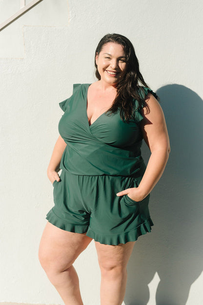 Costume intero modellante con pantaloni integrati per donne – Comodo per spiaggia e tempo libero