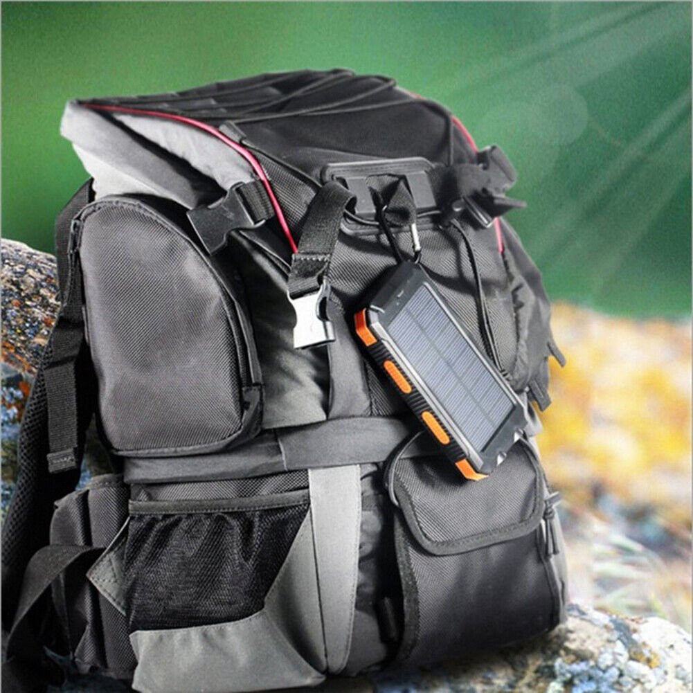 SolaMax - Batteria Solare 10 000 mAh – Impermeabile e Resistente agli Urti – Ricaricabile tramite Sole
