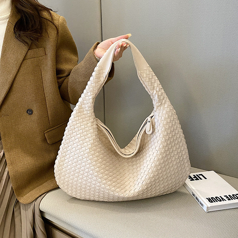 Dévia - Borsa a spalla in eco-pelle intrecciata