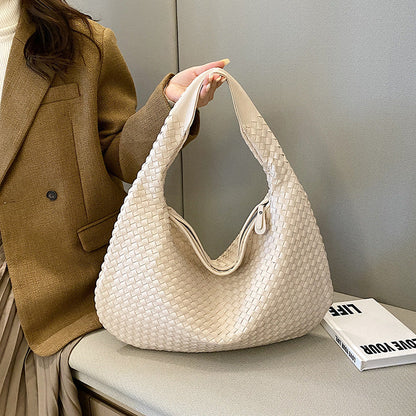 Dévia - Borsa a spalla in eco-pelle intrecciata