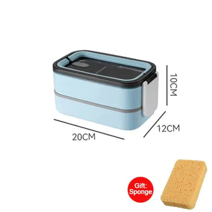 Lunchbox a prova di fuoriuscita con inserto in acciaio inox – Scatola Bento per ufficio, scuola e viaggio