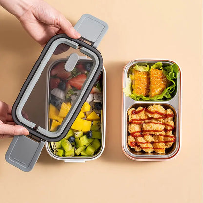 Lunchbox a prova di fuoriuscita con inserto in acciaio inox – Scatola Bento per ufficio, scuola e viaggio