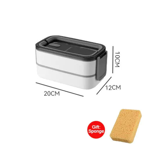 Lunchbox a prova di fuoriuscita con inserto in acciaio inox – Scatola Bento per ufficio, scuola e viaggio