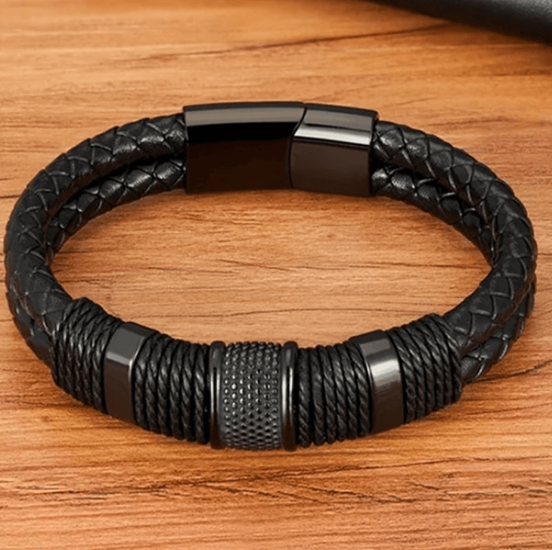 Bravura - Bracciale in pelle intrecciata