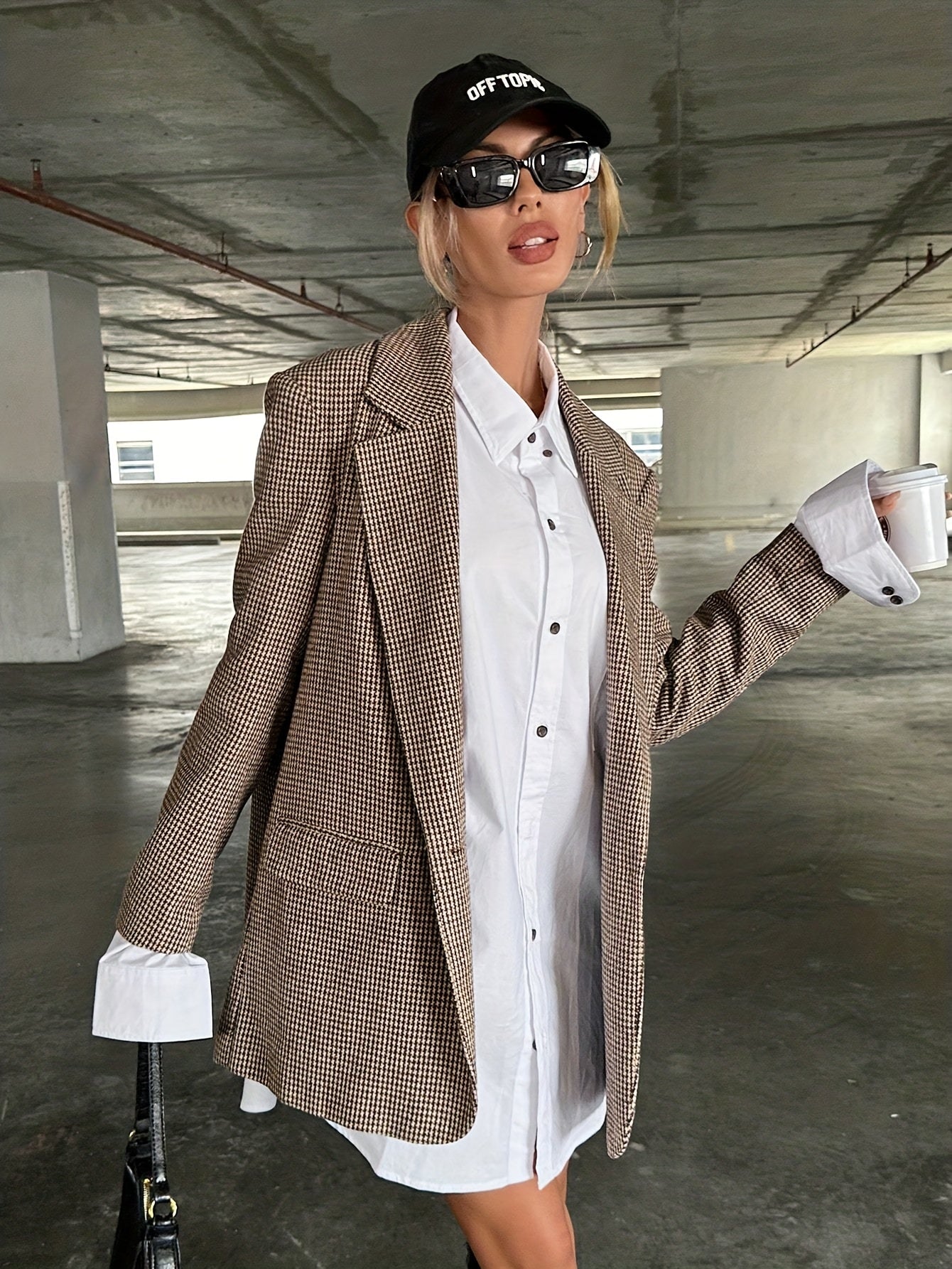 Florélie - Elegante Blazer Lungo Beige per Donne | Business Casual – Giacca Perfetta per la Primavera