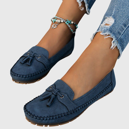 Mocassini da donna comodi in camoscio – Scarpe slip-on leggere per la vita quotidiana e il tempo libero