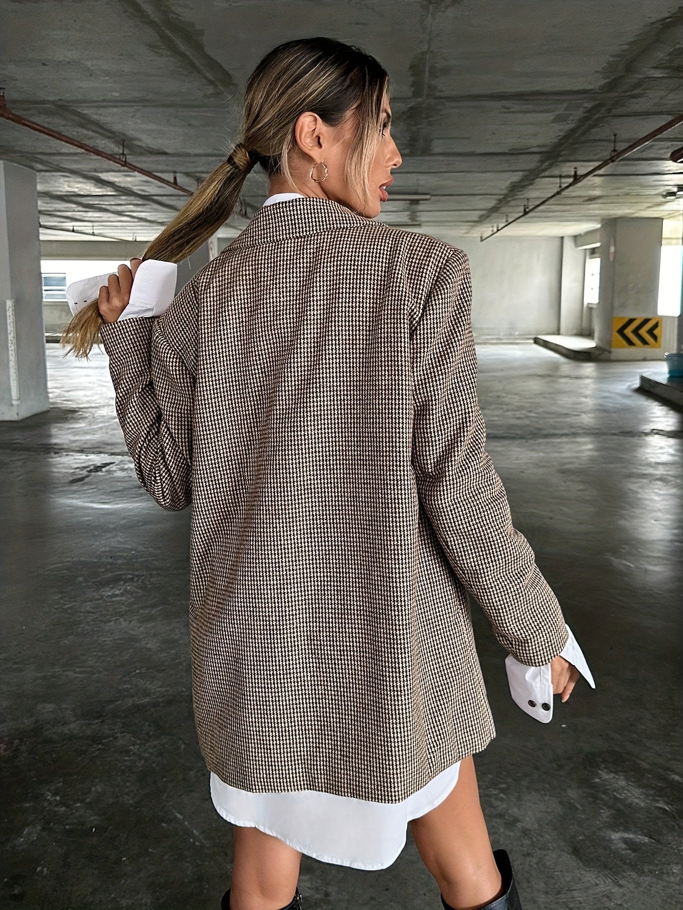 Florélie - Elegante Blazer Lungo Beige per Donne | Business Casual – Giacca Perfetta per la Primavera