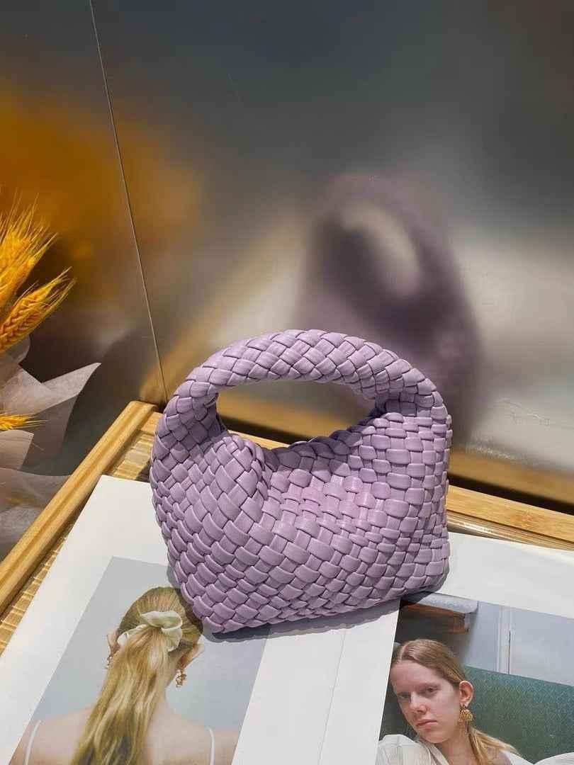 Mini borsa a spalla intrecciata per donne – Elegante borsa a tracolla dallo stile moderno