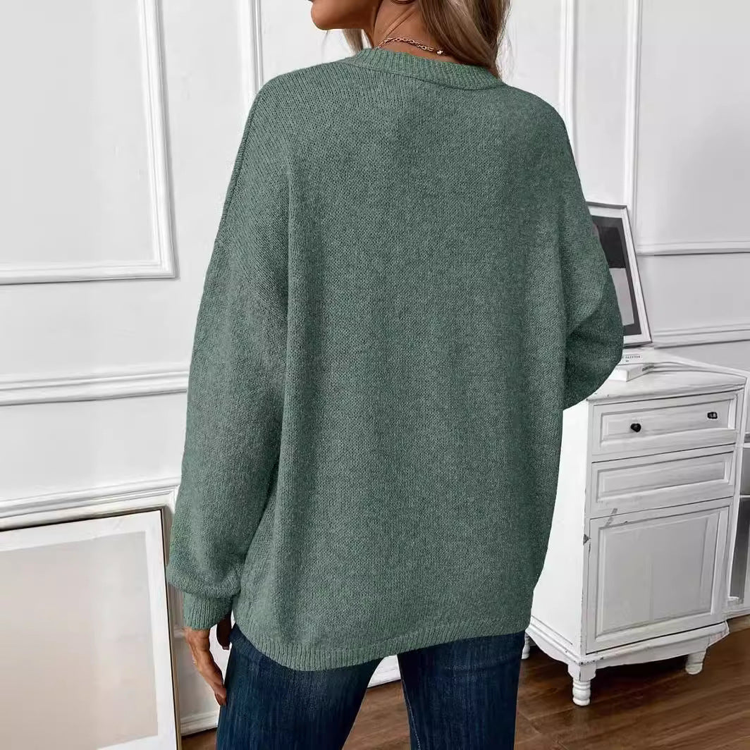 Florémyra - Maglione primaverile senza tempo in maglia leggera con maniche lunghe per donne