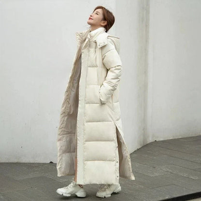 Nikki - Elegante cappotto invernale lungo in materiale piumino antivento