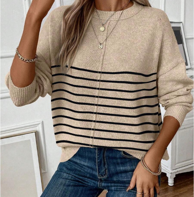 Florémyra - Maglione primaverile senza tempo in maglia leggera con maniche lunghe per donne