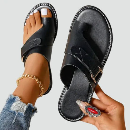 Sandali comodi con cinturino per le dita per donne – Scarpe estive regolabili leggere e stilose