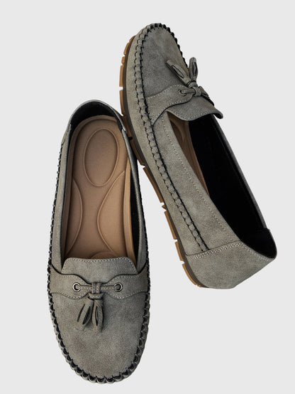 Mocassini da donna comodi in camoscio – Scarpe slip-on leggere per la vita quotidiana e il tempo libero