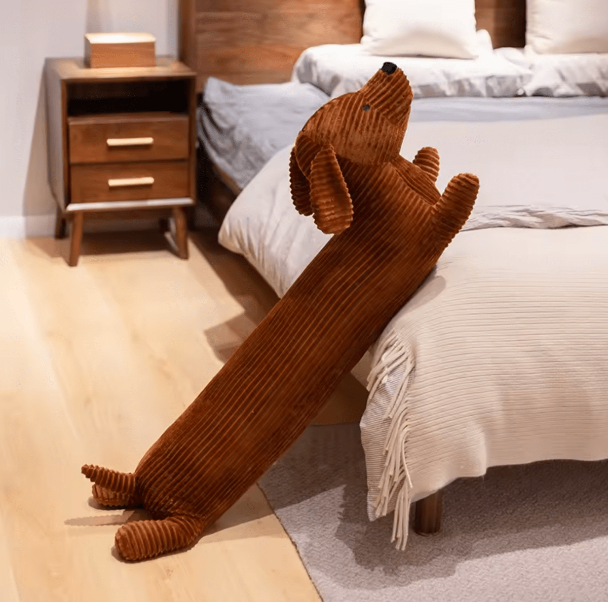 Aurateck - Fermaporta e Cuscino Coccoloso 2-in-1 a Forma di Bassotto