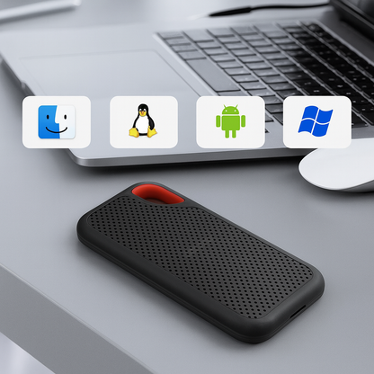 SSD Esterna Portatile con USB-C e USB 3.1 – Memoria Veloce per PC, Mac e Smartphone