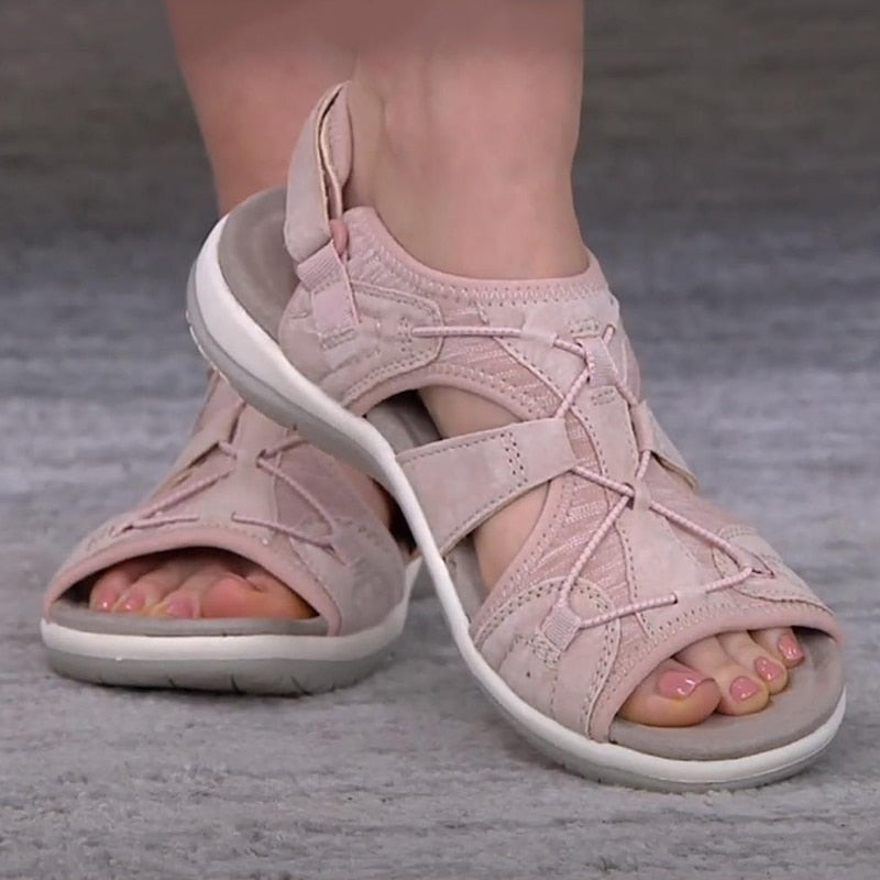 Sandali ortopedici comodi per donne con chiusura in velcro – Leggeri, traspiranti e adatti per l'uso quotidiano