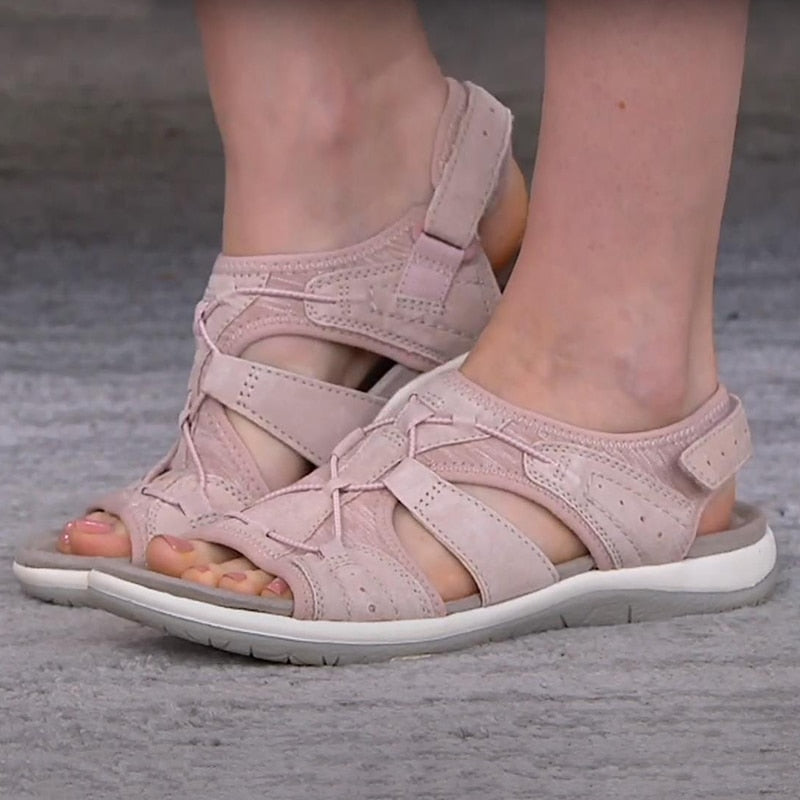 Sandali ortopedici comodi per donne con chiusura in velcro – Leggeri, traspiranti e adatti per l'uso quotidiano