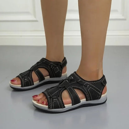 Sandali ortopedici comodi per donne con chiusura in velcro – Leggeri, traspiranti e adatti per l'uso quotidiano