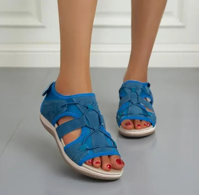 Sandali ortopedici comodi per donne con chiusura in velcro – Leggeri, traspiranti e adatti per l'uso quotidiano