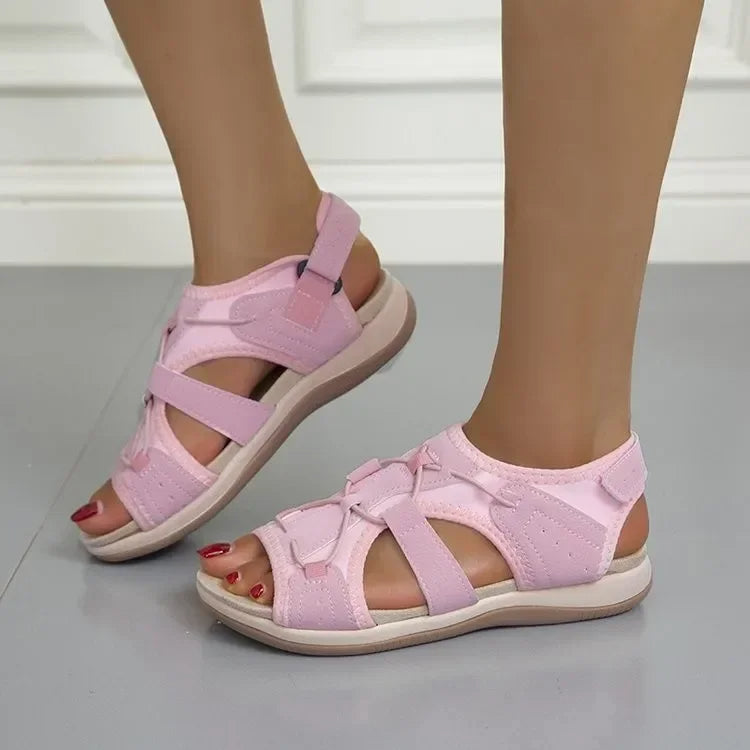 Sandali ortopedici comodi per donne con chiusura in velcro – Leggeri, traspiranti e adatti per l'uso quotidiano