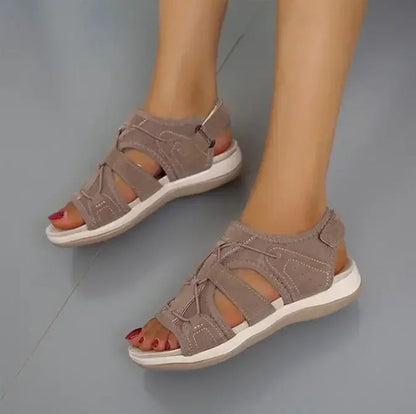Sandali ortopedici comodi per donne con chiusura in velcro – Leggeri, traspiranti e adatti per l'uso quotidiano
