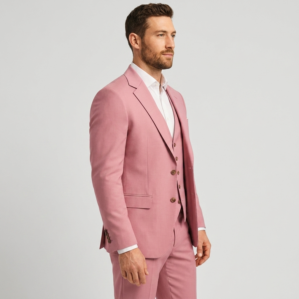 Elegante completo slim fit a 3 pezzi – Completo moderno per affari e matrimoni da uomo