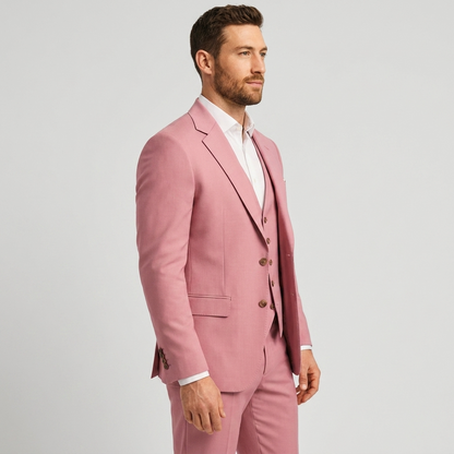 Elegante completo slim fit a 3 pezzi – Completo moderno per affari e matrimoni da uomo