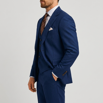 Elegante completo slim fit a 3 pezzi – Completo moderno per affari e matrimoni da uomo
