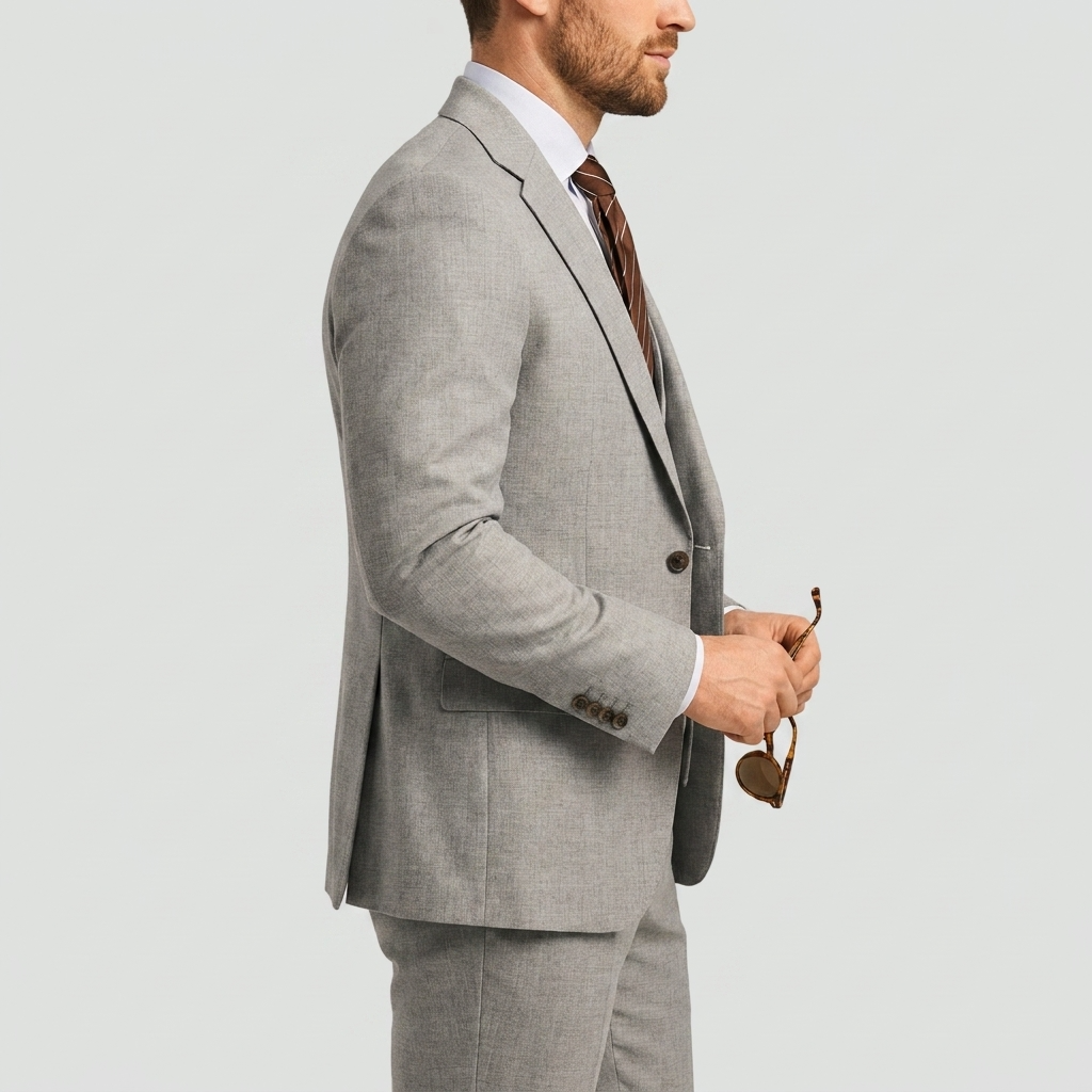 Elegante completo slim fit a 3 pezzi – Completo moderno per affari e matrimoni da uomo