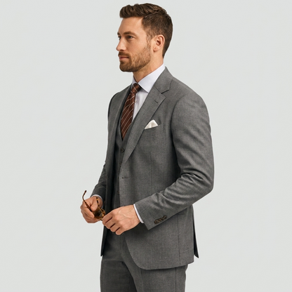 Elegante completo slim fit a 3 pezzi – Completo moderno per affari e matrimoni da uomo
