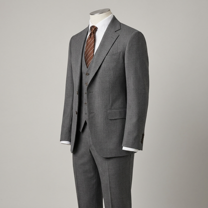 Elegante completo slim fit a 3 pezzi – Completo moderno per affari e matrimoni da uomo