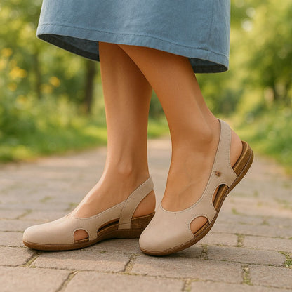 Faustine - Eleganti sandali primavera-estate per donne con supporto aggiuntivo per lunghe passeggiate e uscite in città