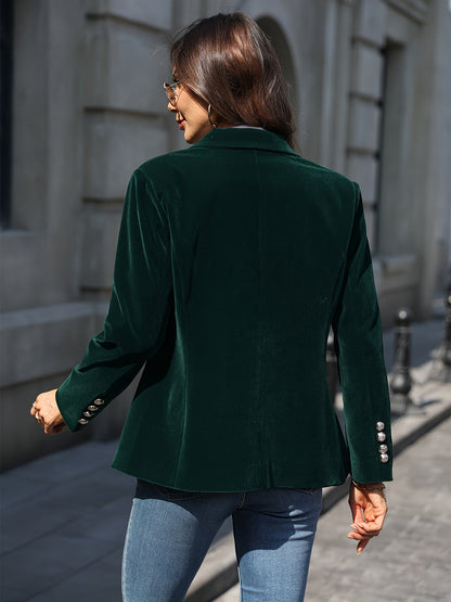 Lola - Blazer di velluto lussuoso con bottoni dorati per la primavera