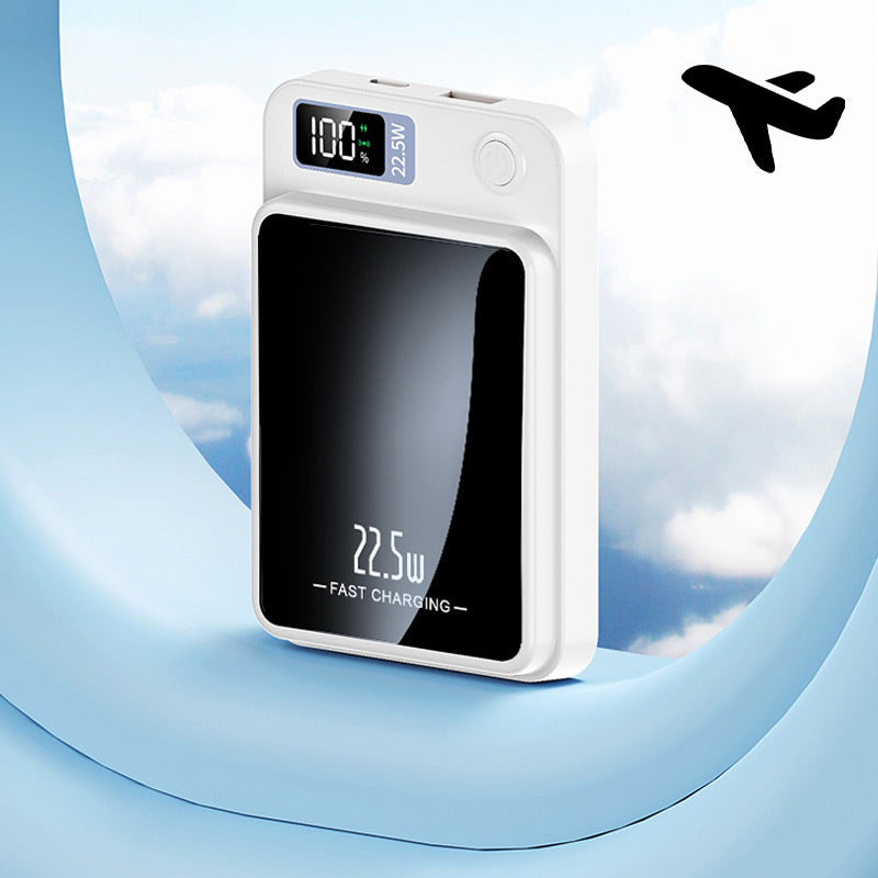 Powerbank magnetica 10000mAh con display e ricarica rapida 22,5W – Caricatore wireless per iPhone