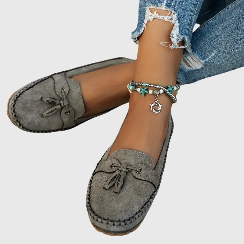 Mocassini da donna comodi in camoscio – Scarpe slip-on leggere per la vita quotidiana e il tempo libero