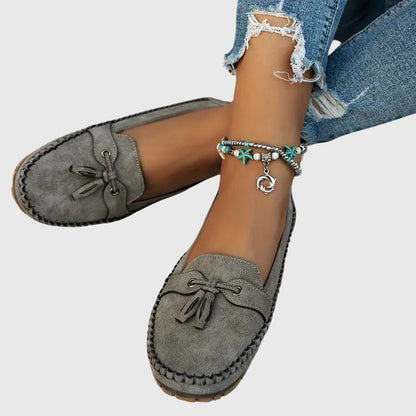 Mocassini da donna comodi in camoscio – Scarpe slip-on leggere per la vita quotidiana e il tempo libero