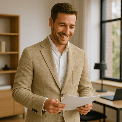 Elegantissimo Completo in Lino Slim Fit – Completo Estivo Moderno per Uomini