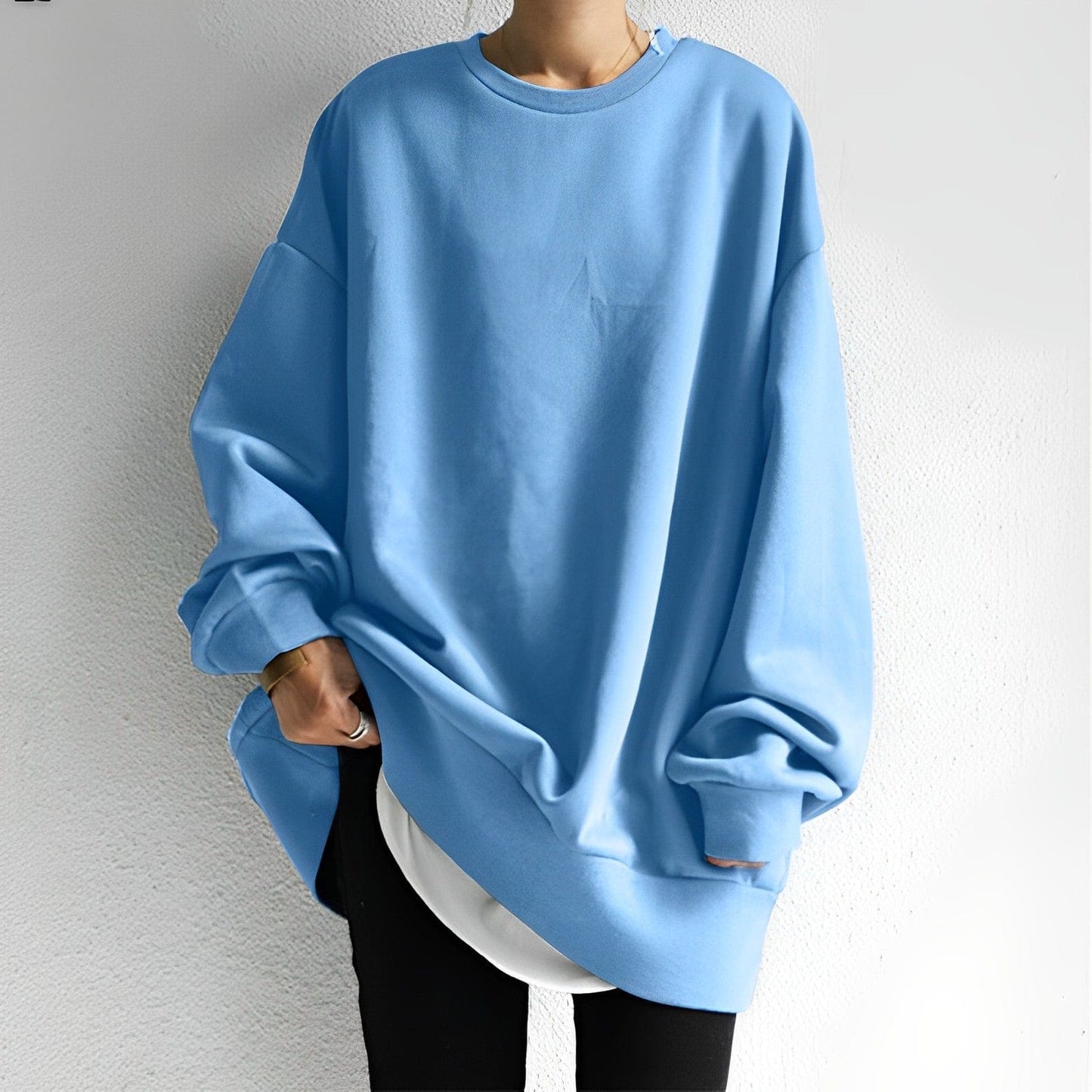 Solène - Pullover oversize in materiale morbido ed elegante in colori di tendenza per donne