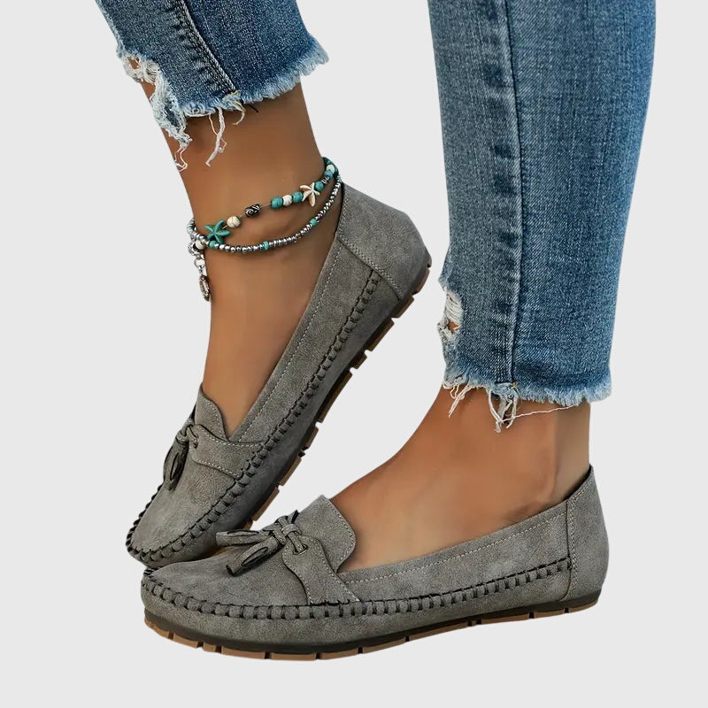 Mocassini da donna comodi in camoscio – Scarpe slip-on leggere per la vita quotidiana e il tempo libero
