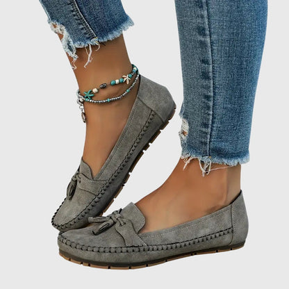 Mocassini da donna comodi in camoscio – Scarpe slip-on leggere per la vita quotidiana e il tempo libero