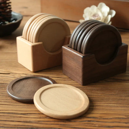 ArtboisZen - Set di Sottobicchieri in Legno Giapponese